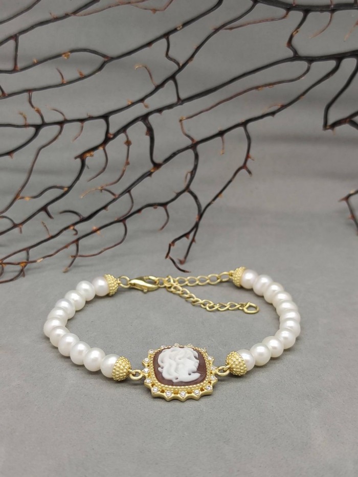 bracciale-cammeo-perle