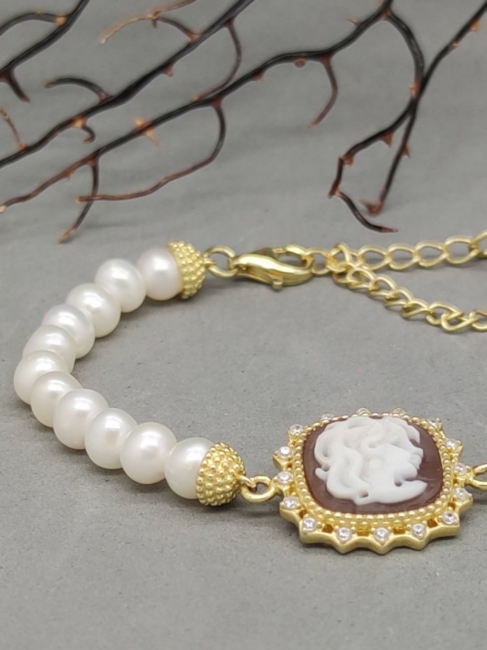 Bracciale-cammeo.perle