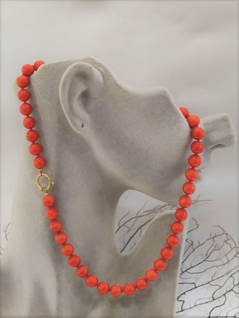 20 Perline Di Corallo Naturale - Forma Ovale 6mm X 4mm, Pietre Semipreziose Rosse - Foto 13