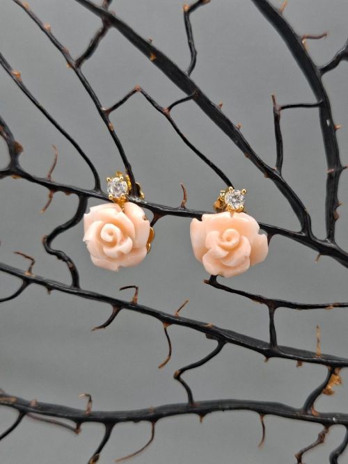 orecchini rose di corallo midway